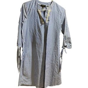 Expresso pinstripe shirt dress size small